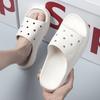 Мода 2024 года, новые мужские и женские летние сандалии на плоской подошве, удобные домашние нескользящие дышащие пляжные тапочки, обувь для ходьбы для пар
