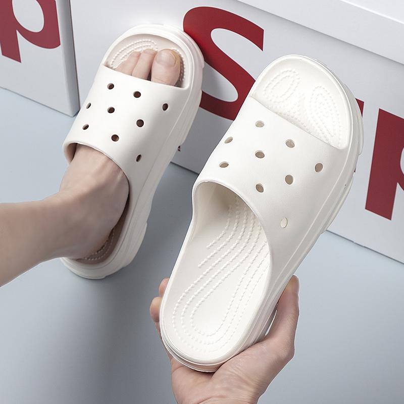 Мода 2024 года, новые мужские и женские летние сандалии на плоской подошве, удобные домашние нескользящие дышащие пляжные тапочки, обувь для ходьбы для пар