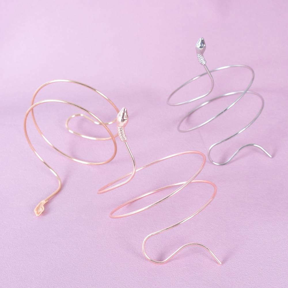 Bohemian Style Wrapped Snake Bracelet Exaggerated Punk Gothic Jewelry Gift Arm Decor Women Gift
