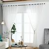 Triangle Print Polyester Tulle Curtain Window Bedroom Divider Drape Home Decor