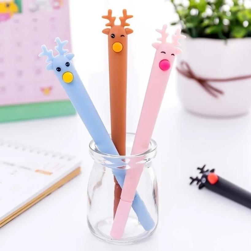 1 Pcs Cute Cactus Modeling Gel Pen Student Stationery Novelty School Material Office Supplies Christmas Gift Writing Supplies