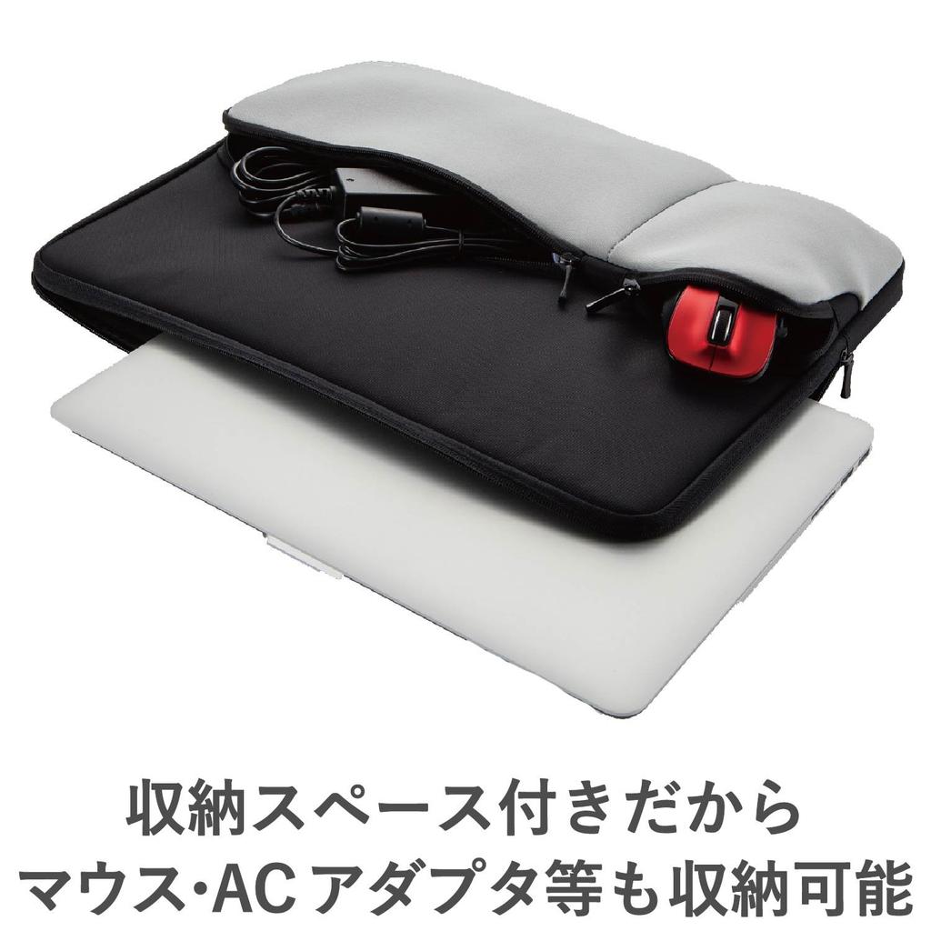 Elecom BM-IBPT15BK Black PC Case for 15.6-inch (MacBook Pro 15) with Small Item Storage Pocket