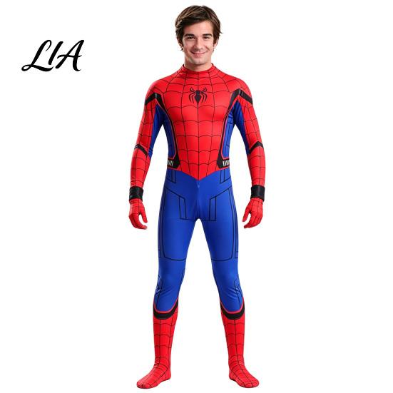 Character Fancy Dress Spider Hero Full Bodysuit with Mask, Coverage Zentai Costume for Festivals Cosplay Suit Kids Adults, Stretchy Outfit Halloween