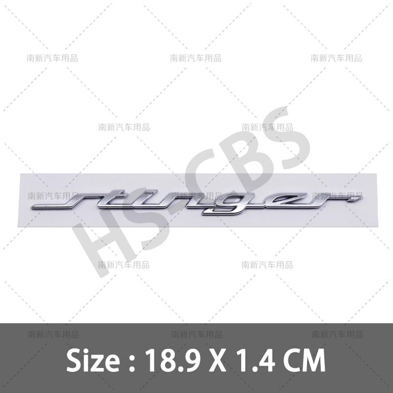 RAWN4 3D ABS Stinger Car Rear Trunk Emblem Fender Decal Car Stickers For Kia Stinger Badge GT Line K2 K3 K4 K5 Sportage R Accessories