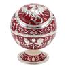 Ball Ashtray with Windproof Lid Retro Dragon Stereoscopic Relief Zinc Alloy Metal Home Decoration
