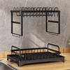 Dish Drying Rack for Countertop Aluminum 2 Tier Dish Rack with Drainboard and Utensil Holder for Kitchen Organization