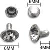 8mm leather rivets metal copper double cap rivets screw  for fabric