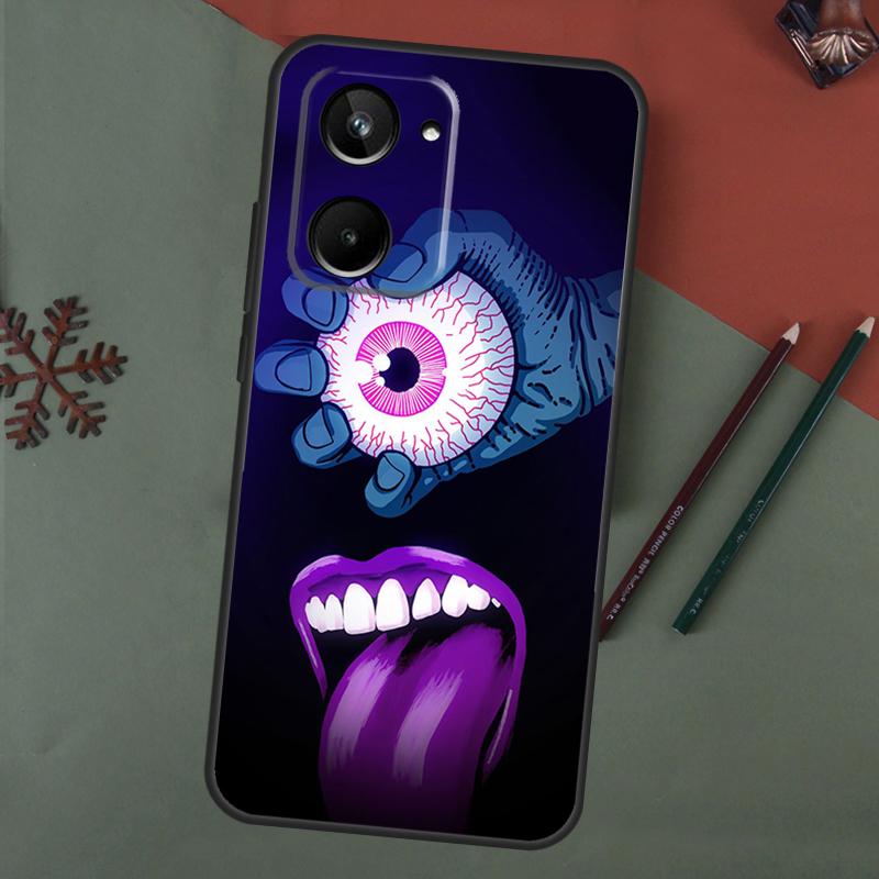 Чехол с руками и глазами для Realme 15 Pro GT7 GT6 C65 C67 C61 C53 C55 C51 C35 C63 C71 C75 11 12 13 14 Pro Plus