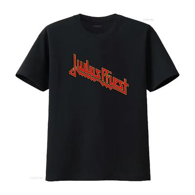 Металлическая группа Judas Priest Футболка Рок-музыка Softstyle Концертная атрибутика Тяжелая Мода Топ винтажный Стиранный Унисекс