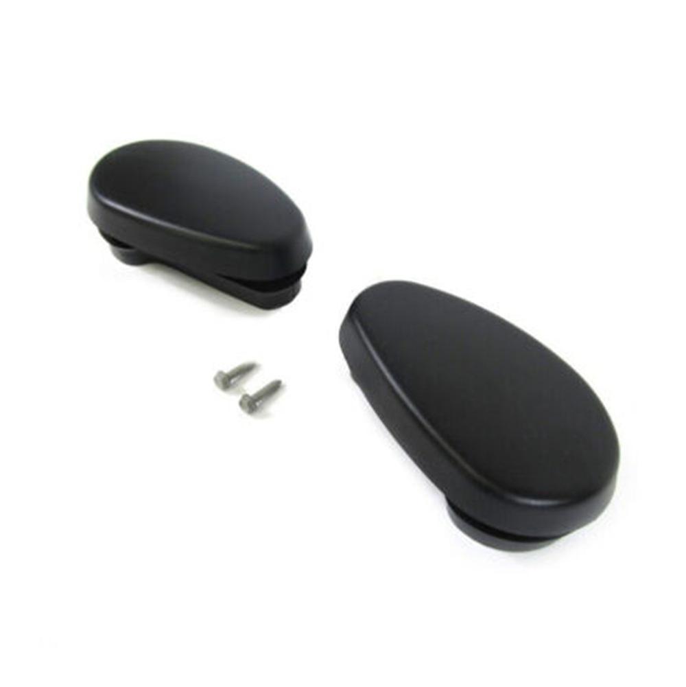 Pair Tubular Side Step or Steps 2 End Caps Fit For 2009-2017 Dodge Ram 1500-3500