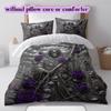 Mythical Characters Pattern Bedding Quilt Set Quilt Cover Pillowcase Home Decoration Birthday Gift (1 * duvet cover + 2 * pillowcase, without core)