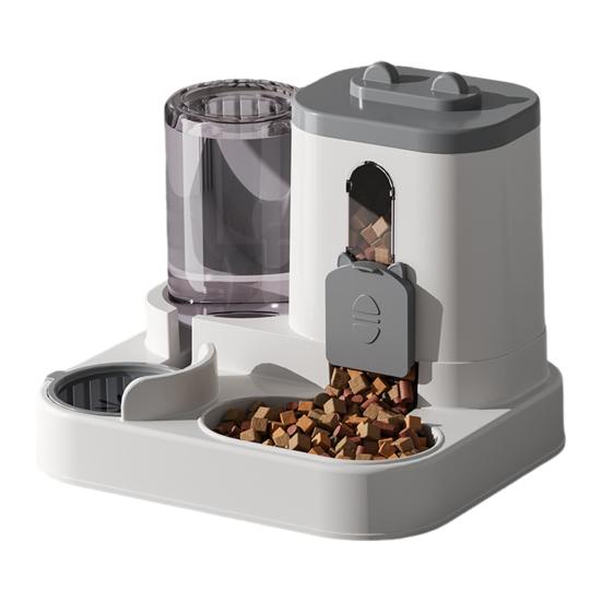 2-в-1 кормушка для домашних животных и поилка, автоматический набор для сухого корма и поилки для мелких и средних кошек и собак