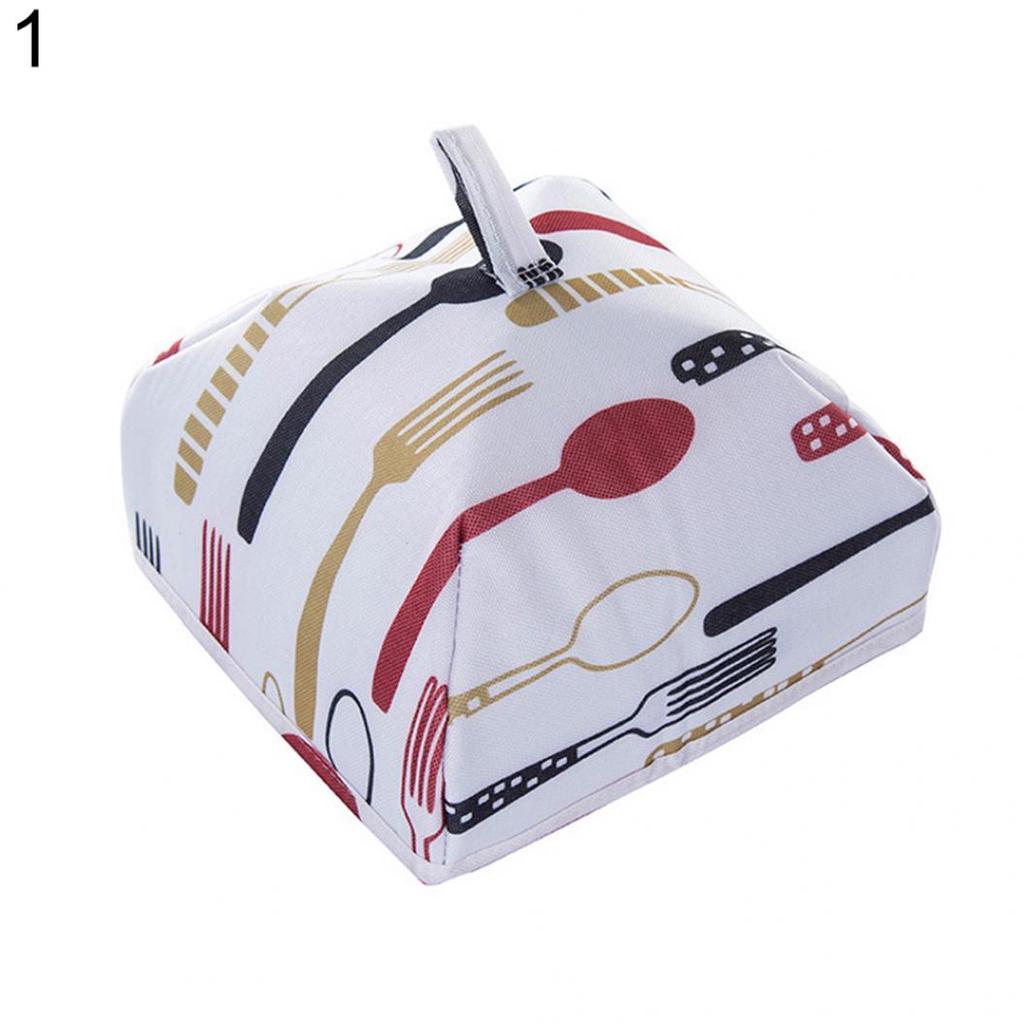 Multifunctional Dust Dishes Food Cover Heat Preservation Foldable Insulation