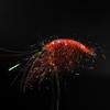 4PCS #6 Orange Color Shrimp Fly Fishing Artificial Shrimps Prawn Bait Lures