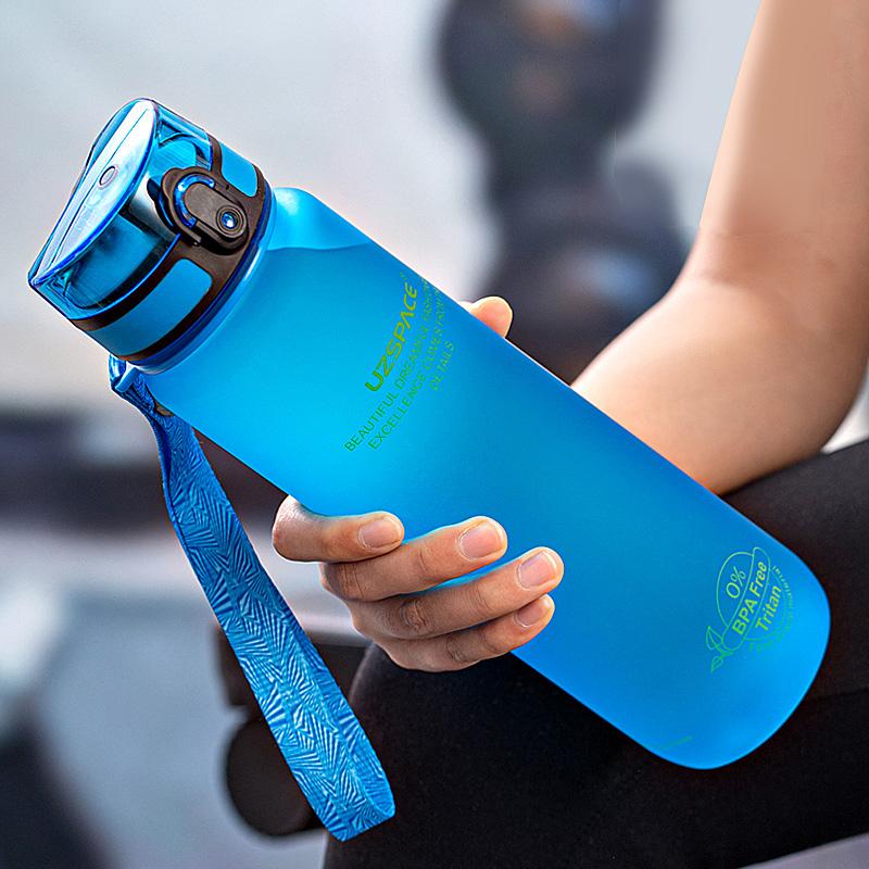 Высококачественная бутылка для воды 500 мл 1000 мл без BPA герметичная портативная портативная бутылка для напитков спортивный тренажерный зал экологически чистая