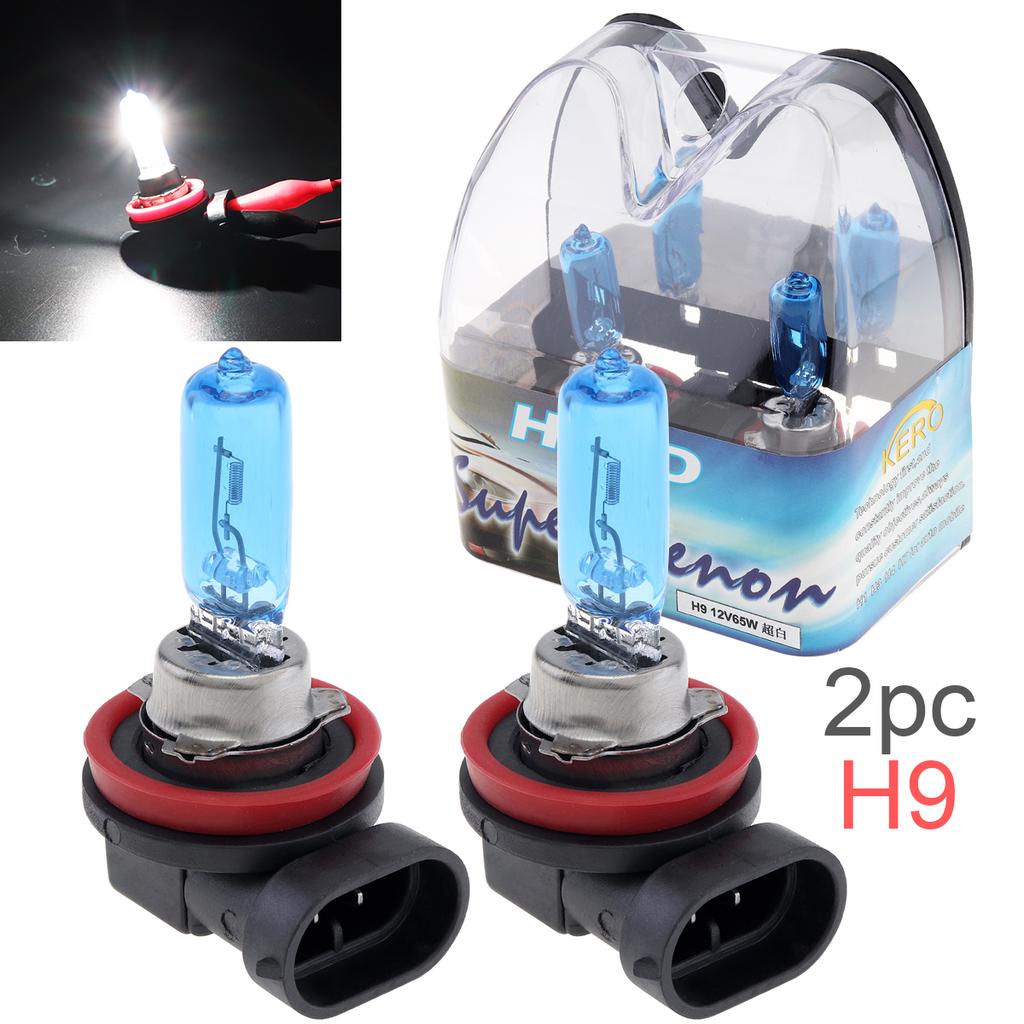 2pcs 12V 6000K White Light Super Bright Car Xenon Halogen Lamp Auto Front Headlight Fog Bulb