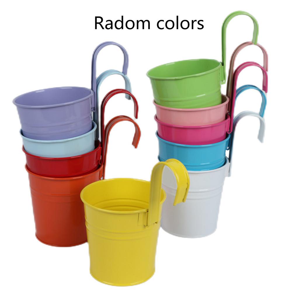 Настенные подвесные кашпо, перила, металлический цветочный горшок, корзина, регулируемая высота, подходят для балкона, забора, сада, улицы, дома