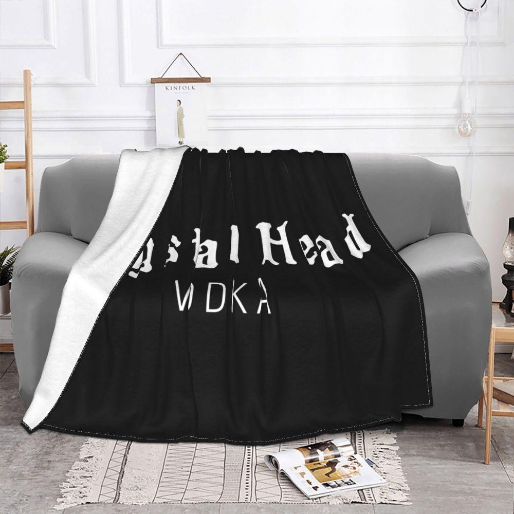 NEW Crystal Head Vodka Blankets and Throws Super Soft Thermal Indoor Outdoor Blanket for Living Room Bedroom Travel