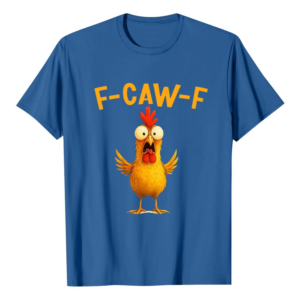F-CAW-F Women's Casual Letter Print Short-sleeved Top T-shirt