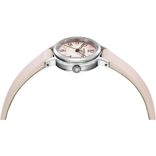 Citizen Женские KH4-912-90 ( Смотреть wicca Solar-Tech) Круглые аналоговые часы из розовой нержавеющей стали