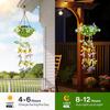 2 Pcs Solar Artificial Vines Hanging Light LED Fairy Lights Fake Butterfly Flower Decor Waterproof Garden Patio Festive