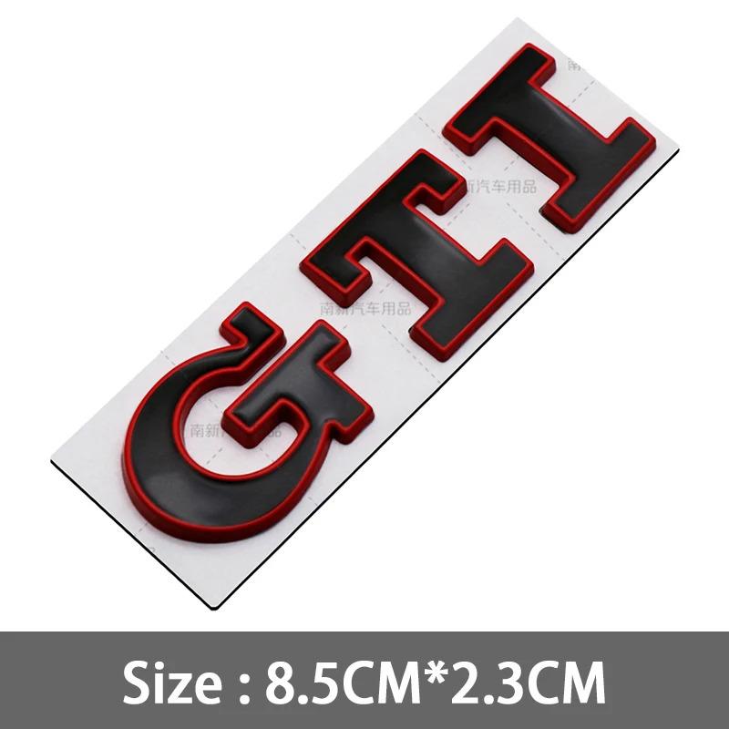 2026 Hot For Volkswagen VW 3D Metal GTI Grill Emblem Badge Rear Trunk Decal Car Sticker for Volkswagen VW Golf 5 6 7 8 MK2 MK3 M