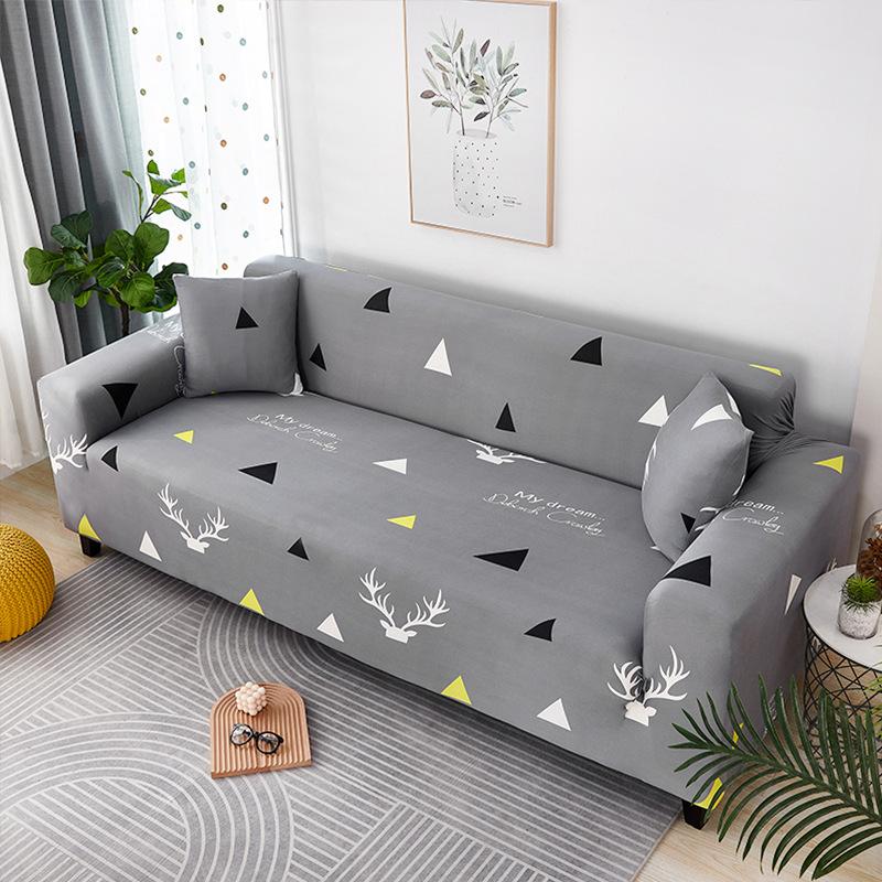 1/2/3/4-местные Чехлы L-образной формы в скандинавском стиле, эластичные чехлы для диванов с простой геометрией для гостиной, офиса, кабинета, дивана