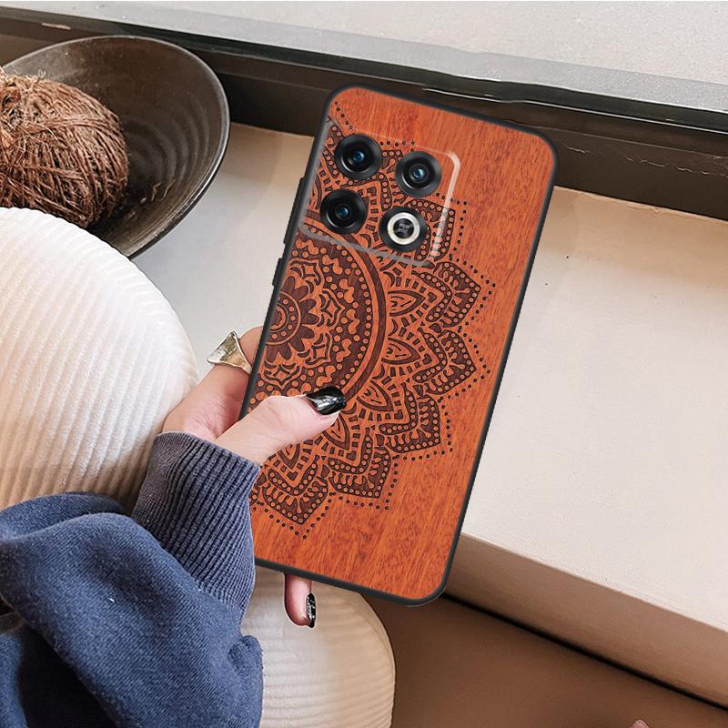 Деревянный Чехол Мандала Цветочный Для OnePlus 15 R 13 R 12R 10R 8T 10T 13T 12 11 10 Pro Nord 5 CE 4 3 2 Lite N20 N30 Обложка