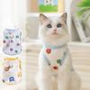 Cute Flowers Summer Cat Vest Breathable Pet Outfits New Dog Thin T-Shirt  for Cats Kitten