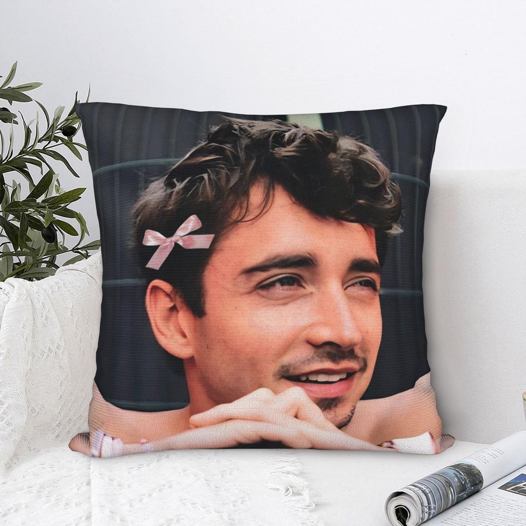 Decorative Pillowcase C-Charles Leclerc Merch Home Throw Pillow Case Cover Square Style Multi-Size