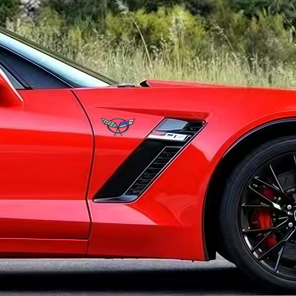 1 шт. Эмблема для капота/ крышки багажника/ бокового крыла автомобиля, наклейка-декаль для Corvette Camaro Cruze Malibu