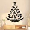 Yousheng Metal Christmas Tree Wall Decoration Modern Minimalist Black Abstract Tree Wall Art Home Office Living Room Bedroom Wall Hanging Ornament