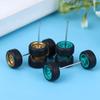 1/64 Wheels For Hotwheels With Rubber Tire Model Model Car Modified Parts Toys