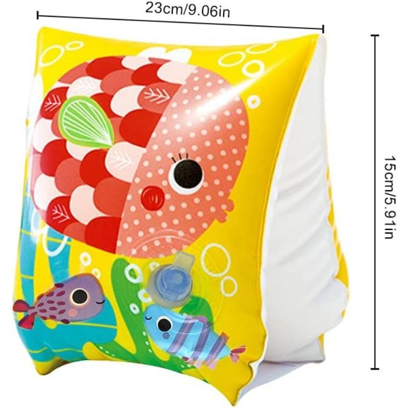 Нарукавники для плавания, 1 пара нарукавников для плавания, безопасное мультяшное средство для плавания, красивое и интересное, надувные нарукавники для детей 3-6 лет, бассейн