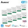 AUBESS Tuya 16A MINI Wifi Switch DIY 2-way Remote Control Timer Relay Automation For Smart Life For Alexa Google Home Alice
