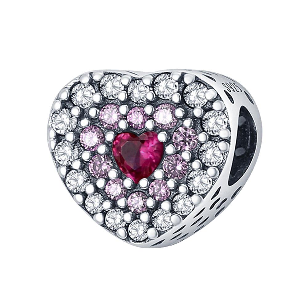 Модные женские бриллиантовые блестящие бусины в форме сердца для женщин, браслет, ожерелье, подарки, милые романтические модные украшения