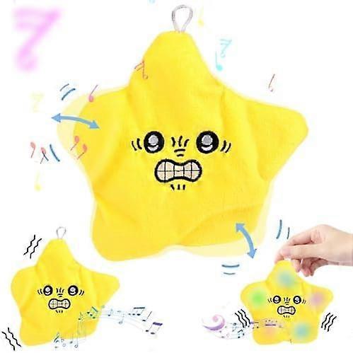 Dancing Talking Angry Star Kids Interactive Toys with Lights and Music - Cute Moving Starfish Keychain Backpack Pendant