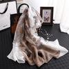 Women's Spring and Autumn Elegant Atmosphere Sunscreen Silk Scarf Long Beautiful Gradient Color Shawl