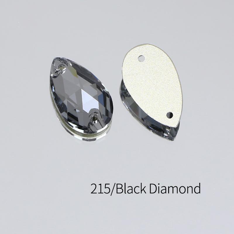Dongzhou Crystals Швейные аксессуары Форма капли Плоская задняя сторона Стразы для одежды и обуви Хрустальные бусины