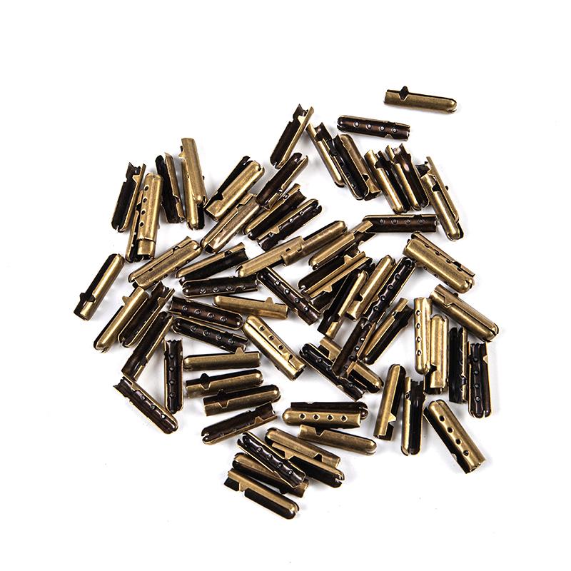 50Pcs Shoelace Head Aglets Diy Shoelaces Repair Shoe Lace Tips Rope Head Clip