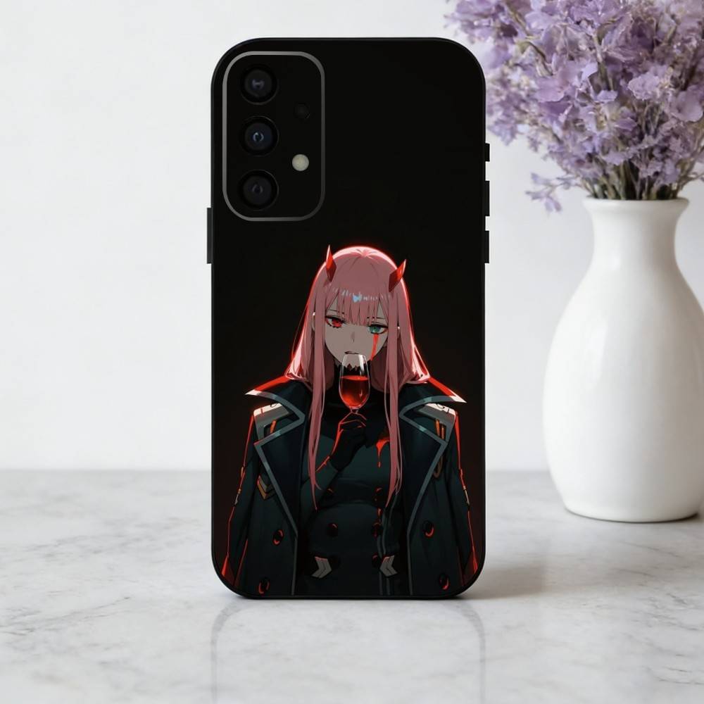 Чехол для телефона D-Darling in The F-Franxx Z-Zero Two для Samsung Galaxy A73,A72,A71,A70,A53,A52,A51, Мягкий силиконовый черный чехол