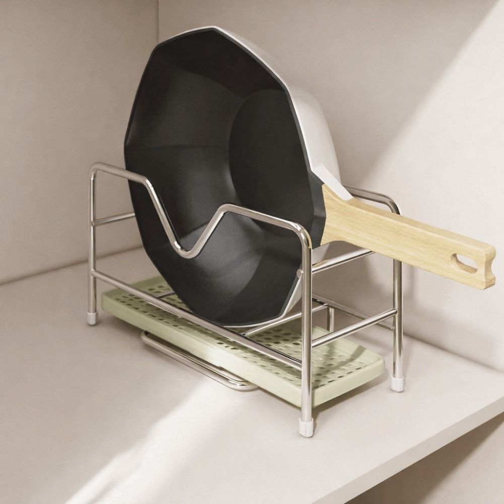 Space Saving Cookware Storage Rack Stainless Steel Cutting Board Holder Restaurant