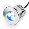 Underwater LED Pool Light 3W 12V-24V DC IP68 Waterproof 304 Stainless Steel 6063 Aluminum 280LM 30° Beam for Inground Pools Ponds Fountain Steps