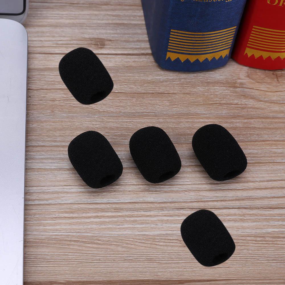 5 шт. мягкая эластичная губка для микрофона с воротником для гарнитуры