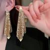 Серьги с серебряной иглой и цветочной бахромой - Элегантный высококлассный европейский и американский стиль для женщин