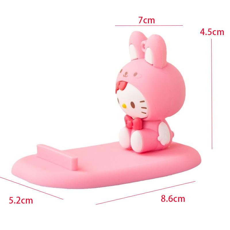 Кросс-бордерный держатель для телефона с мультяшными персонажами Sanrio - Милый настольный и прикроватный кукольный орнамент