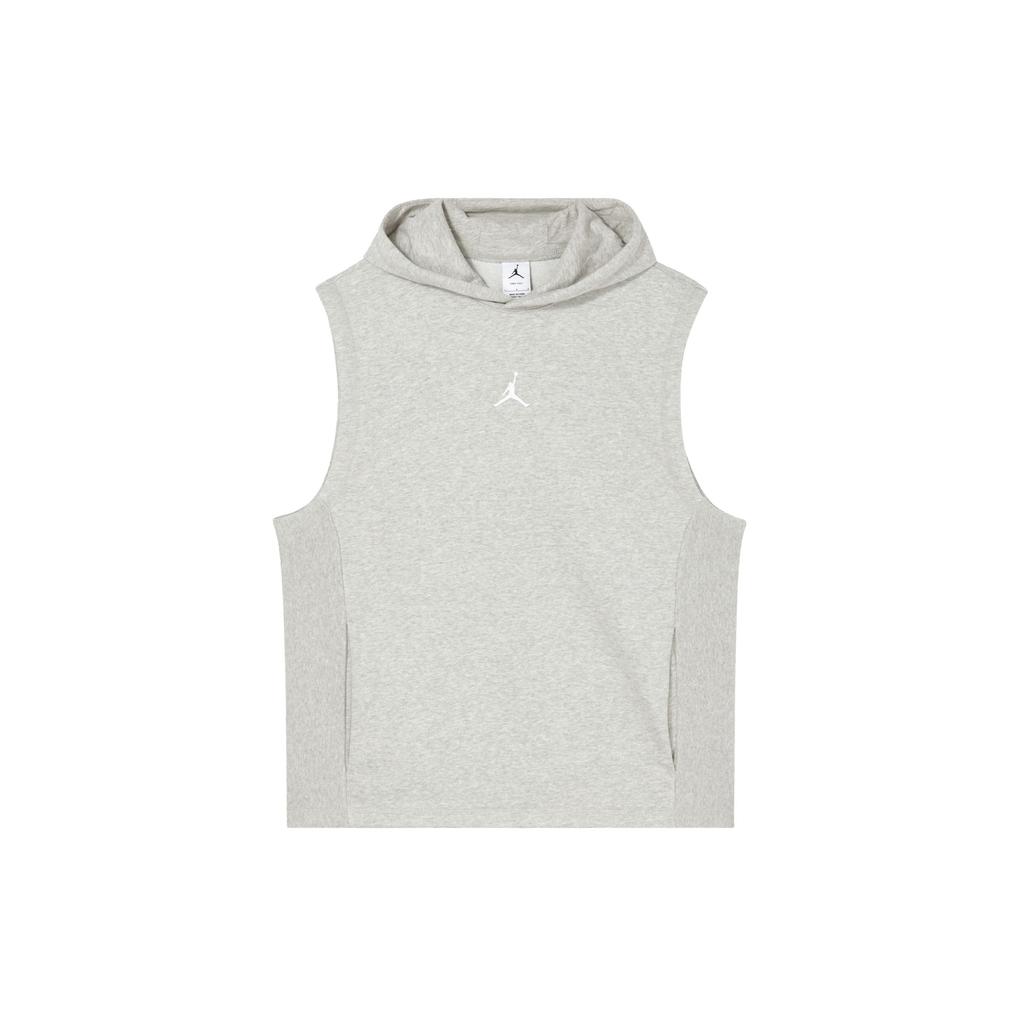 Jordan Dri-FIT Solid Color Breathable Quick-Dry Knit Sleeveless Hoodie Men Tops Heather-Gray DZ0572050