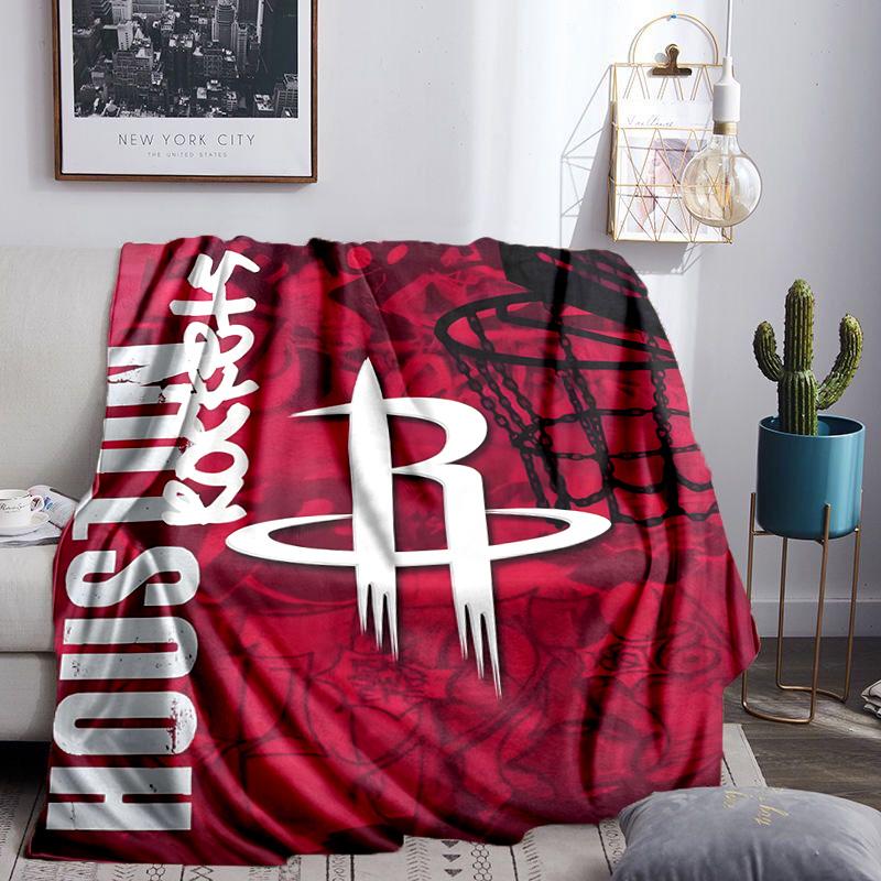 basketball Pride Rockets Blanket Lightweight Flannel Bedding Blanket Perfect for Travel, Camping, Living Rooms, Offices, Sofas, Fan Christmas gift