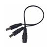 DC5.5x2.1mm Female To Male Power Splitter Cable for LED Lights and Surveillances Cameras