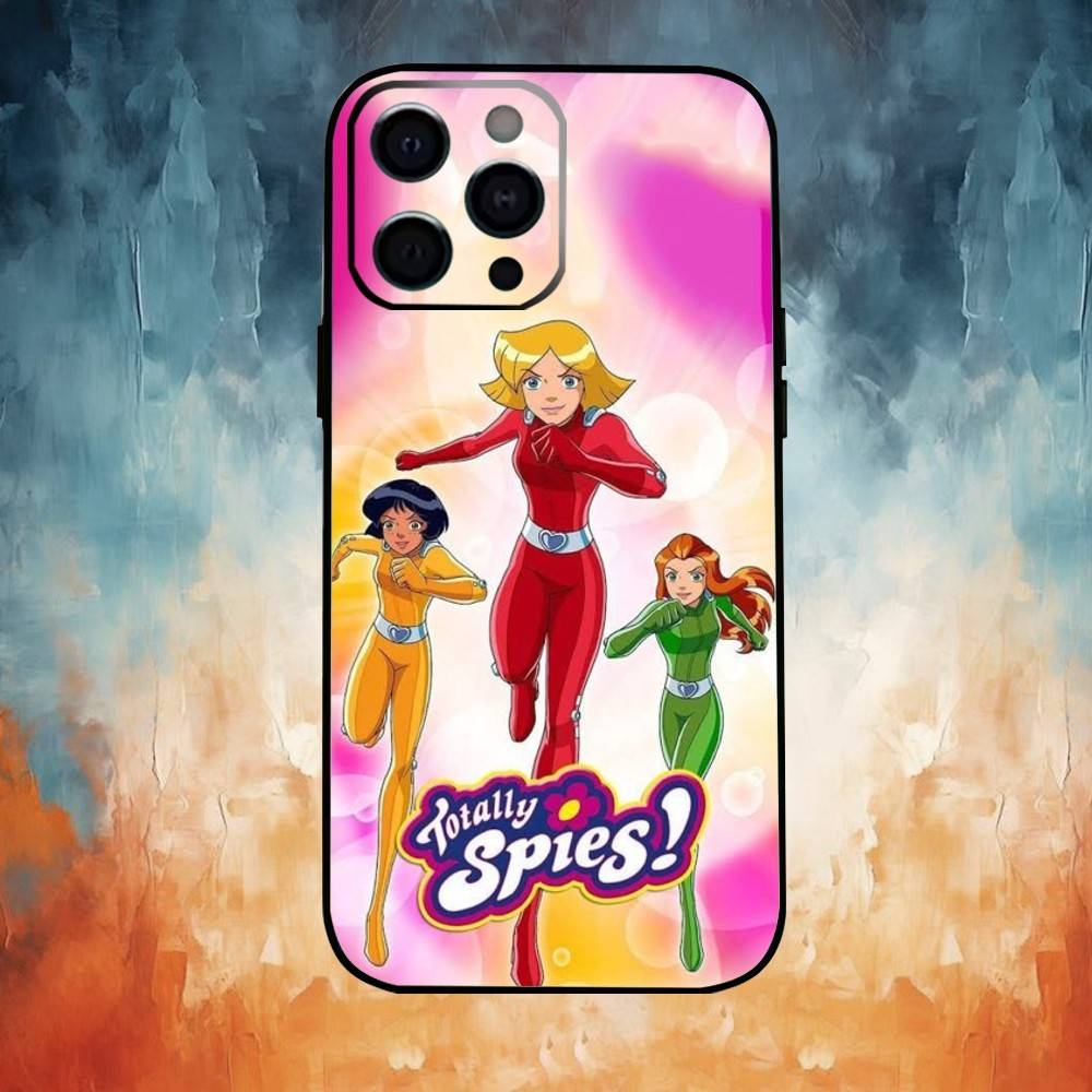 Чехол для телефона Totally Spies Для iPhone17,16,15,14,13,12,11 Plus,Pro Max Мягкий черный чехол